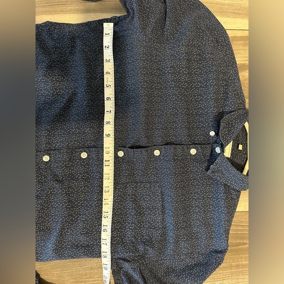 Frank & Oak Blue Casual Button Down Shirt - Picture 11 of 12